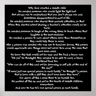 Póster Por qué Dios creó un niño medio