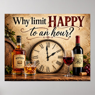 Póster Por qué limitar Happy a una hora