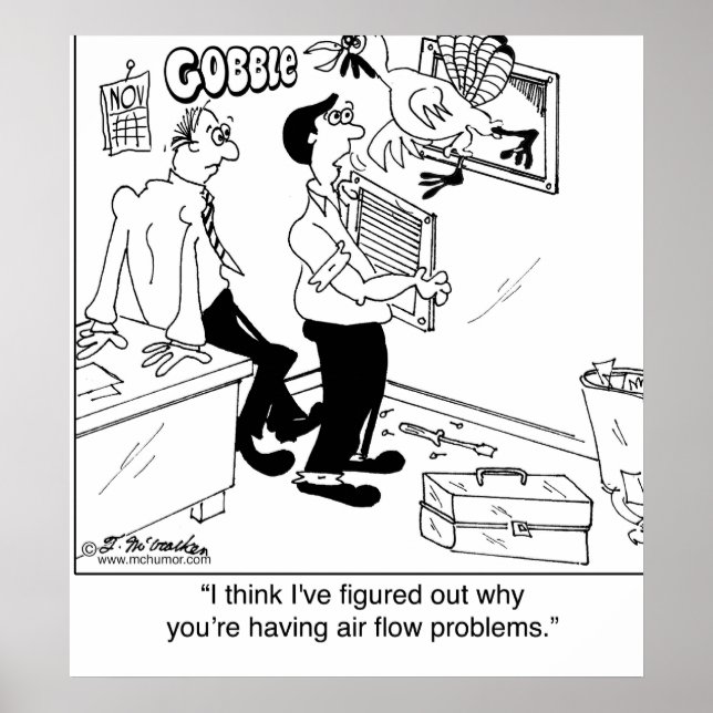 Póster Por qué tienes problemas de flujo de aire (Frente)