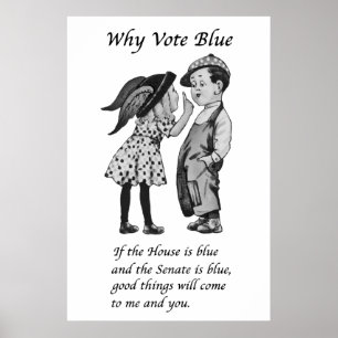 Póster Por qué votar azul en 2024