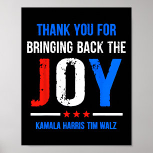 Póster Por Recuperar La Alegría Kamala Harris Tim Wa