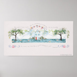 Póster Por Sabiduría Se Construye Una Casa