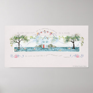 Póster Por Sabiduría Se Construye Una Casa