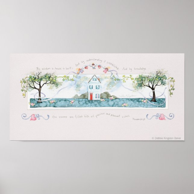 Póster Por Sabiduría Se Construye Una Casa (Frente)