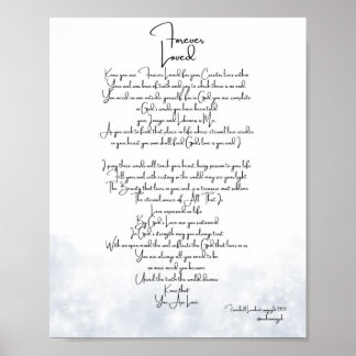 Póster Por siempre amado platino