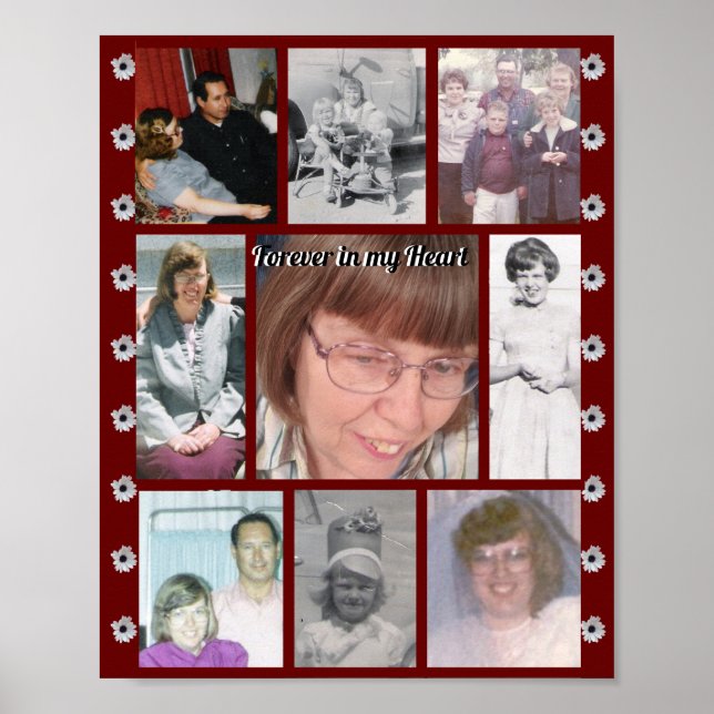 Póster Por Siempre En Mi Corazón Nueve Fotos De Margarita (Frente)