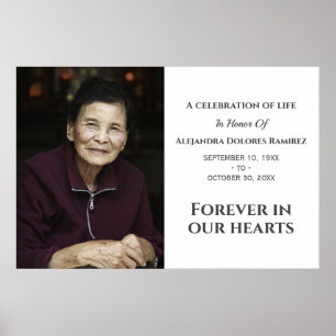 Póster Por Siempre en Nuestros Corazones Memorial Persona