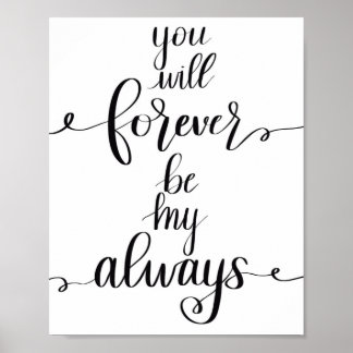 Póster Por siempre mi poster