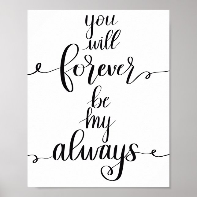 Póster Por siempre mi poster (Frente)