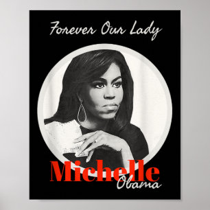 Póster Por Siempre Nuestra Señora Con Michelle Obama En C