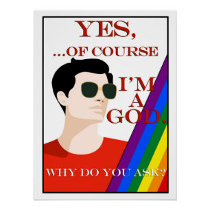 Póster Por supuesto que soy un hombre de orgullo gay retr