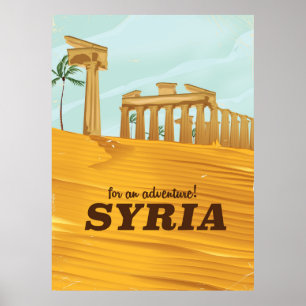 Póster ¡Por una aventura! Templo de Bel en Siria