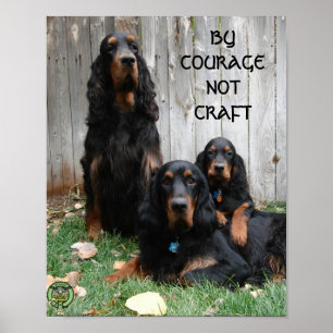 Póster POR VALENTÍA, NO CRAFT Gordon Setter Poster
