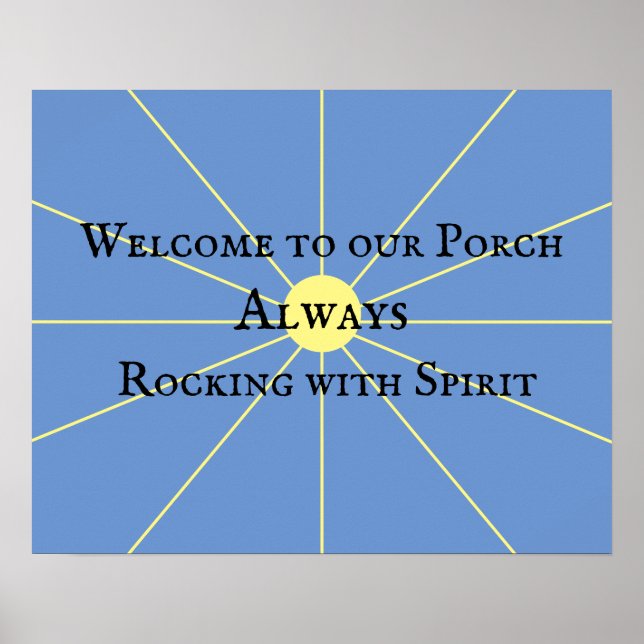 Póster Porch Spirit Variation | Blue | Poster (Frente)