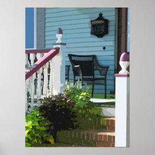 Póster Porche delantero en Ocean Grove NJ