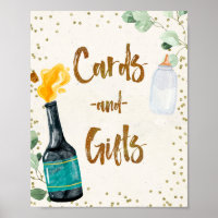 Porción de botellas Tarjetas y regalos Rótulo Baby