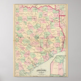 Póster Porción de Texas