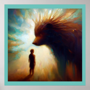 Póster Porcupina animal espiritual 2