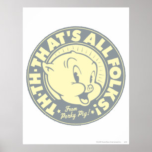 Póster Porky ¡E-E-ESTO ES TODO, AMIGOS!