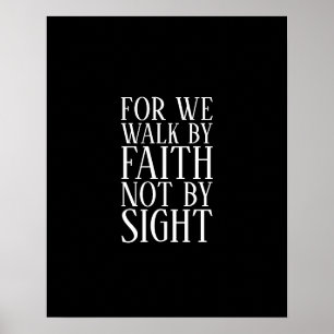 Póster Porque Caminamos Por La Fe No Por La Biblia De Vis