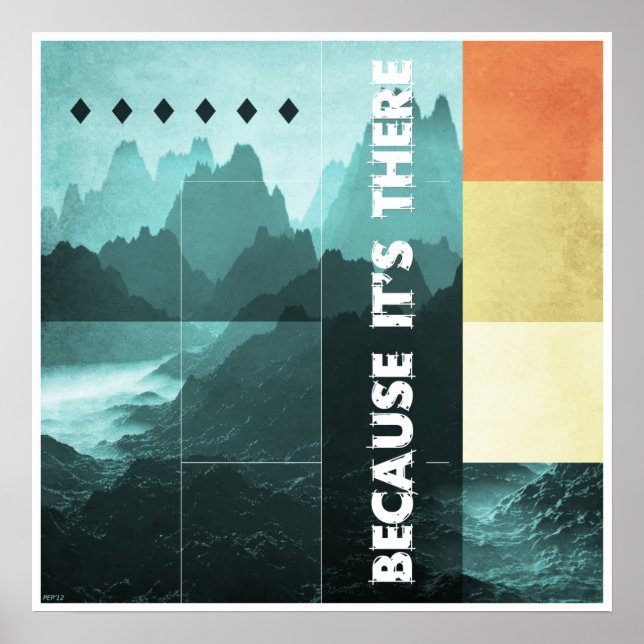 Póster Porque está ahí (Frente)