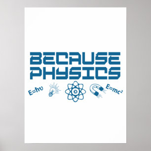 Póster Porque la física
