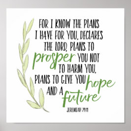 Póster Porque sé que tengo planes para ti Imprimir