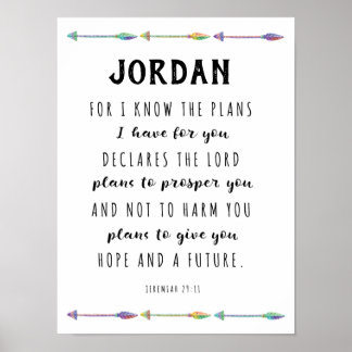 Póster Porque sé que tengo planes para ti Personalizado