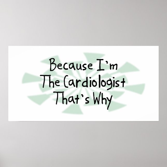 Póster Porque soy el Cardiólogo (Frente)