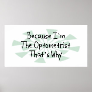 Póster Porque soy el optometrista