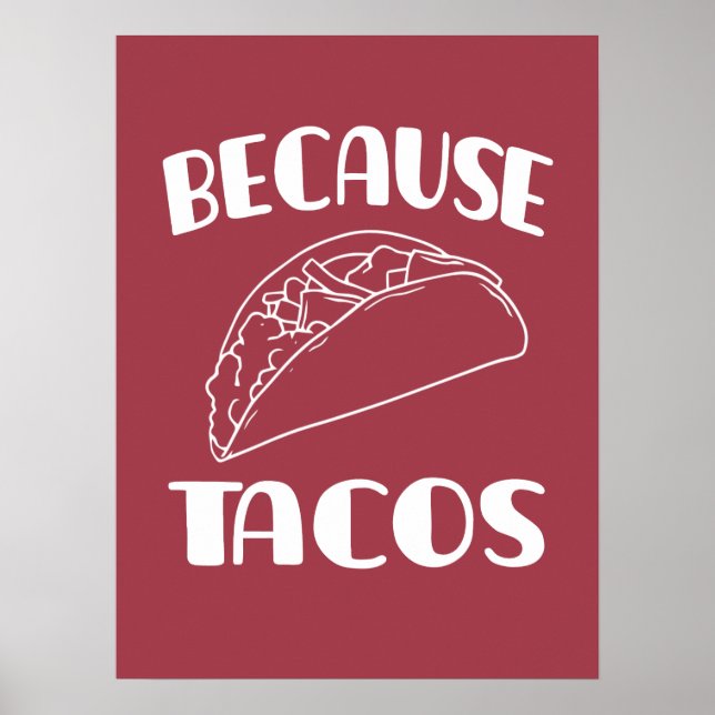 Póster Porque Tacos       (Frente)
