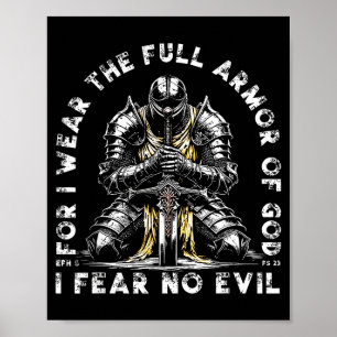 Póster Porque Yo Llevo La Armadura Completa De Dios No Te