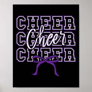 Póster Porrista Deportiva Arco Morado Dulce Porrista