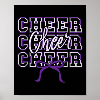 Póster Porrista Deportiva Arco Morado Dulce Porrista