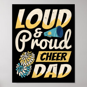 Póster Porrista, Fuerte Y Orgullosa Anima A Papá, Porrist