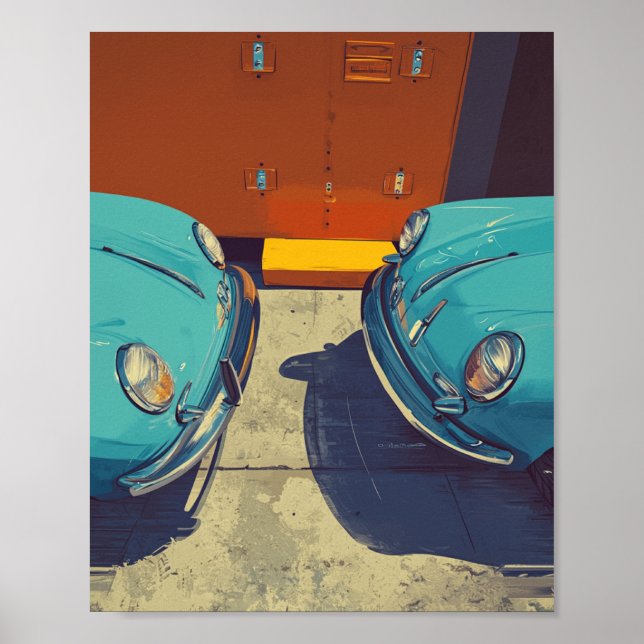 Póster Porsche 356 (Frente)