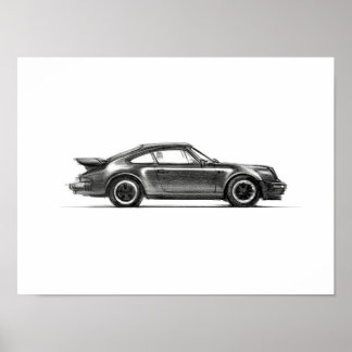 Póster Porsche 930 Turbo Print 12x16