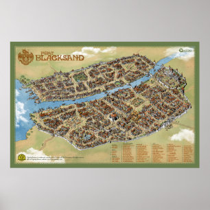 Póster Port Blacksand: Ciudad de ladrones - Poster de imp