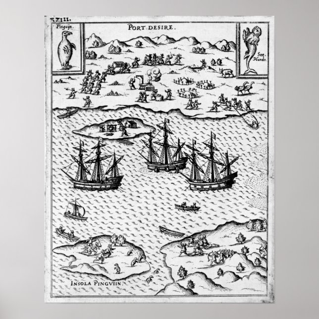 Póster Port Desire | 1626 (Grabado) (Frente)