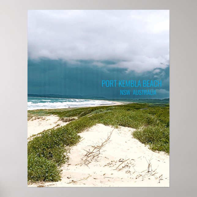 Póster Port Kembla Wollongong Beach NSW (Frente)