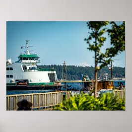 Póster Port Townsend, WA Kennewick Ferry Photography