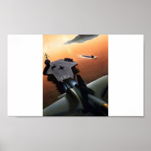 Póster Portaaviones del poster