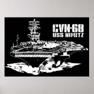 Póster Portaaviones Nimitz Print