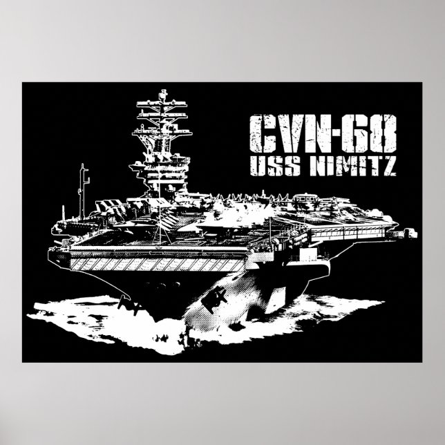 Póster Portaaviones Nimitz Print (Frente)