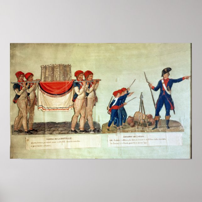 Póster Portación del Modelo de la Bastilla (Frente)