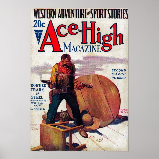 Póster Portada 2 de la revista Ace High (Frente)