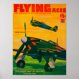 Póster Portada 3 de la revista Flying Aces
