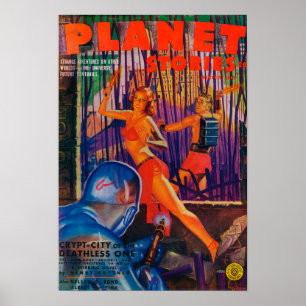 Póster Portada 3 de la revista Planet Stories