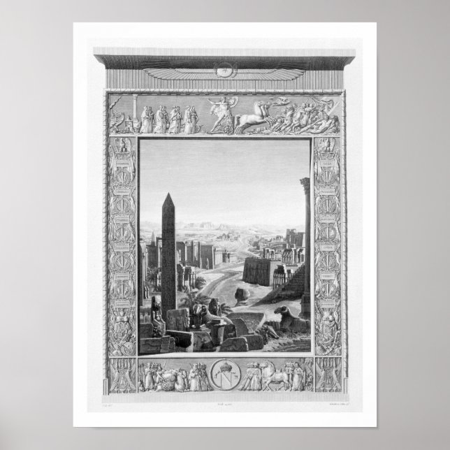 Póster Portada al volumen 1 de la "Descripción de Eg (Frente)