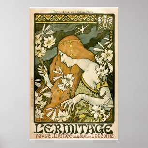 Póster Portada Art Nouveau L'Ermitage de Paul Berthon